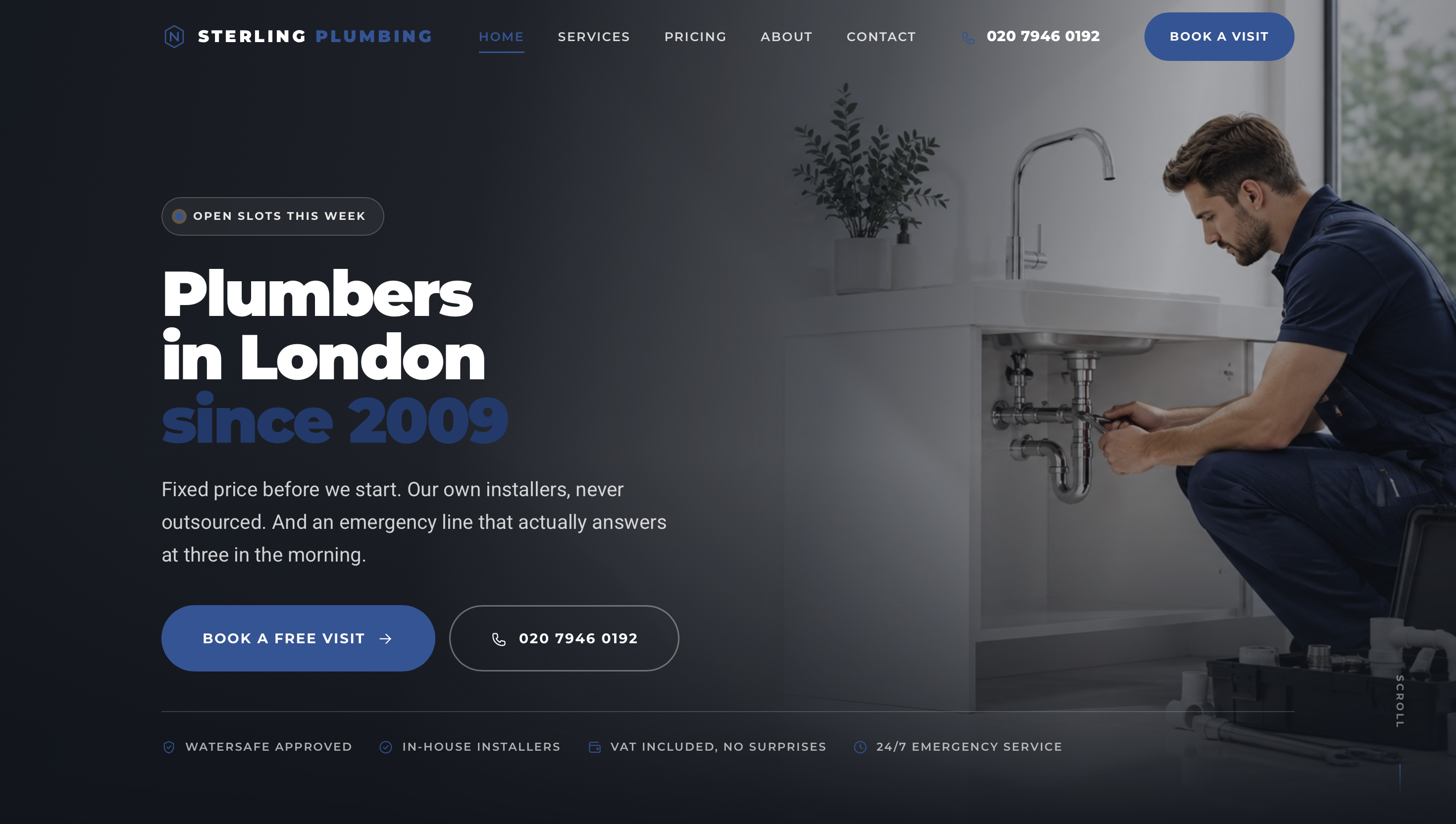 Sterling Plumbing website