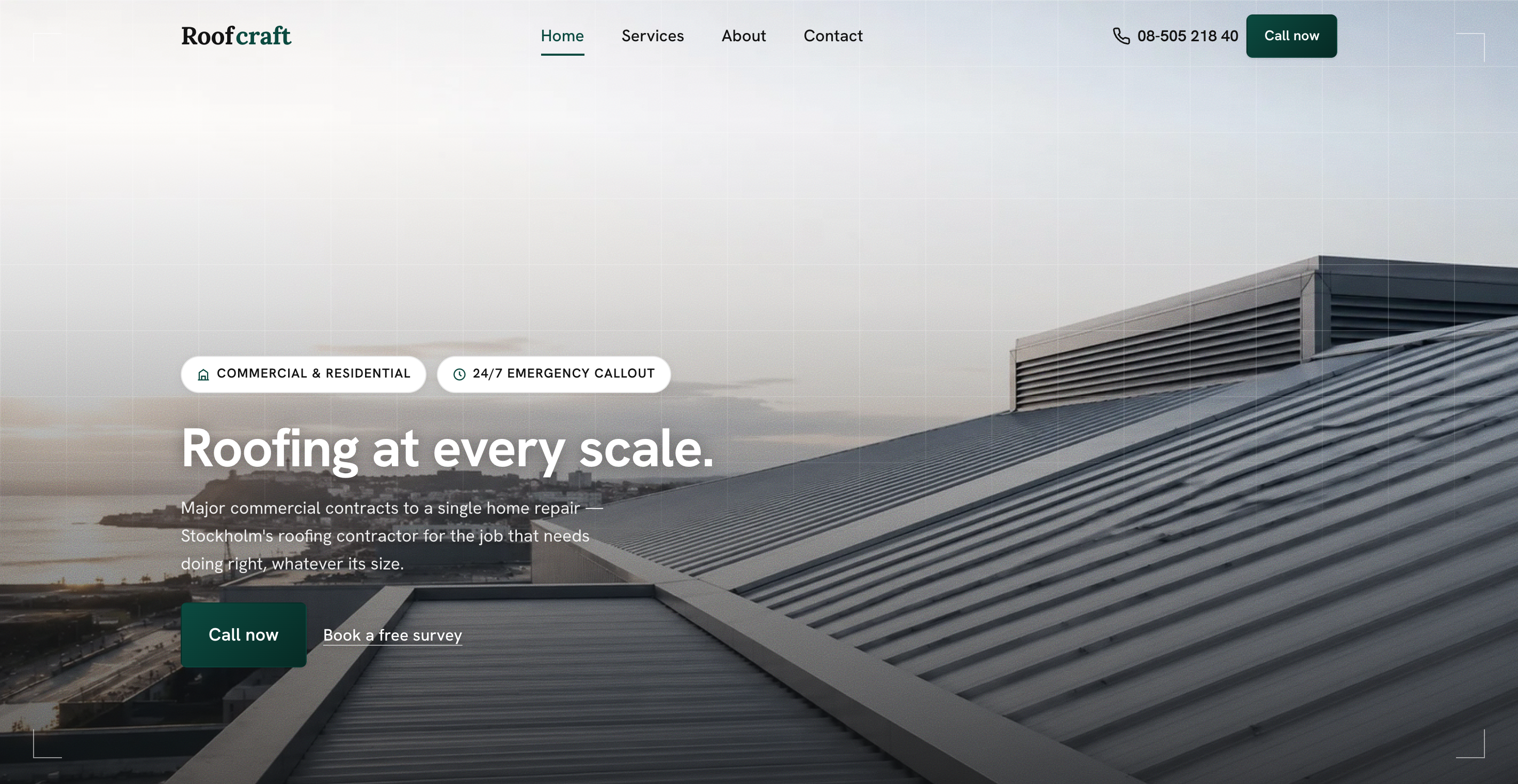 Roofcraft website